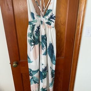 White floral Maxi dress